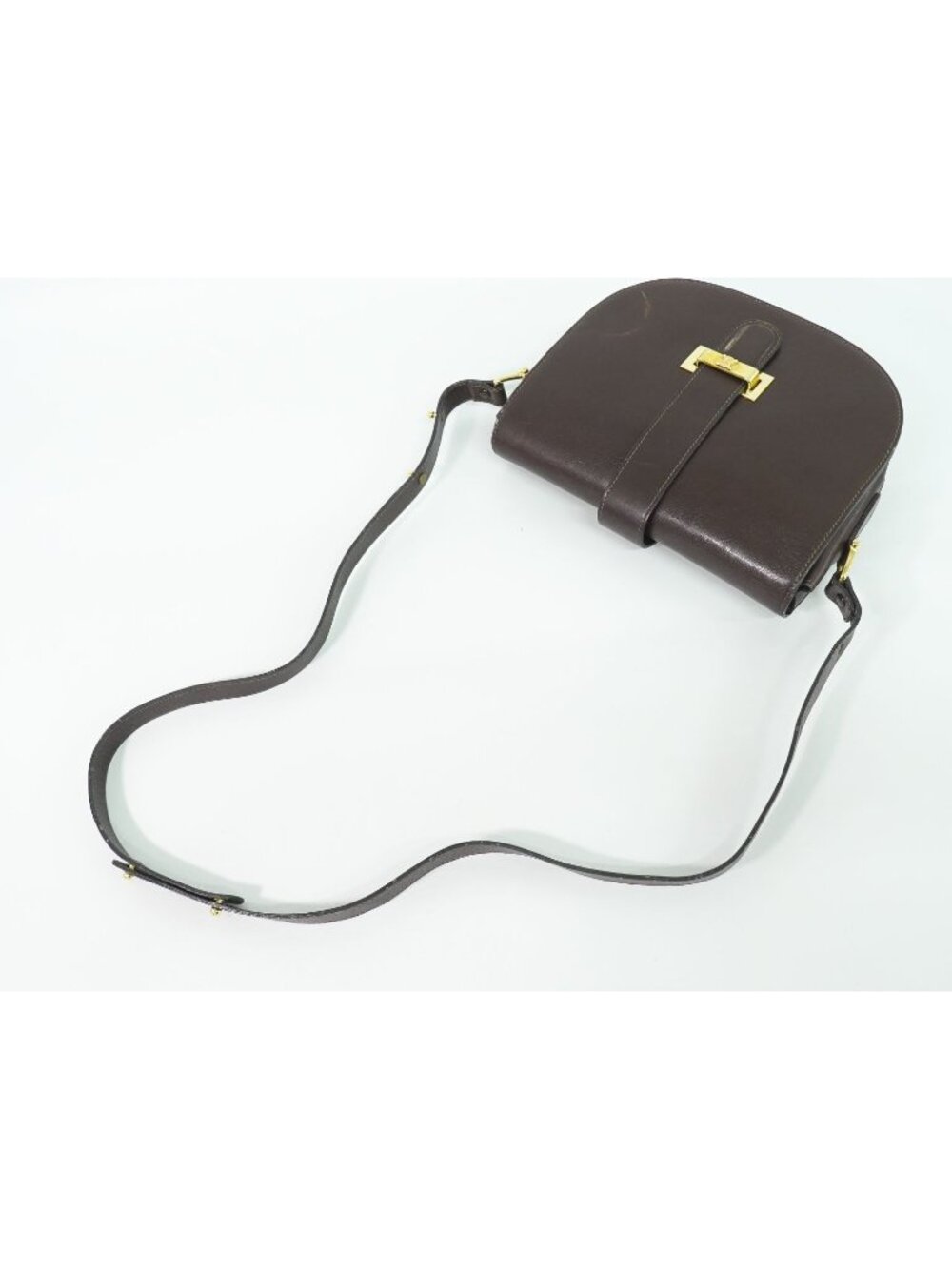Celine Leather Shoulder Bag Pochette Brown - Picture 4 of 9